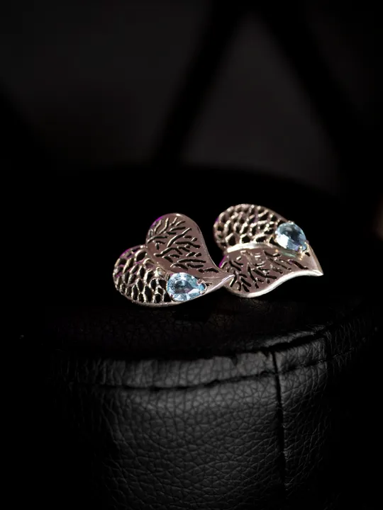 Комплект з срібла 925 проби родійоване лінде топазом Продаж