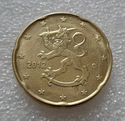 фото, (8093 ря) 20 євроцентів 2012 Фінляндія (20 евроцентов 2012 Финляндия)