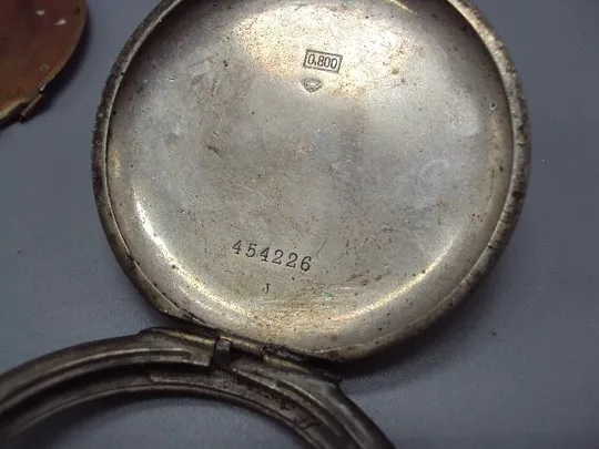 Копус Tavannes watch Co карманные часы цветы листья серебро 800 проба клеймо птица вес 39,17г №14615 З аукціону