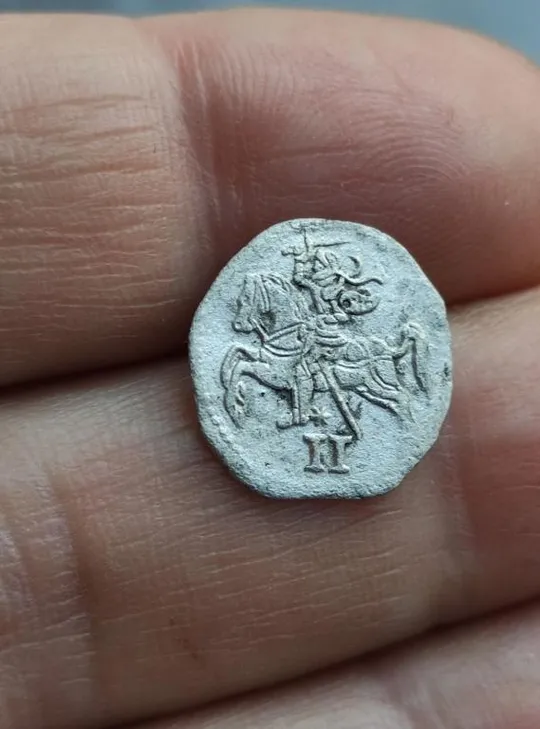 Старинная монета Двойной денарий 1570 года "Литва" (Польша, Сигизмунд II Август sv339. З аукціону