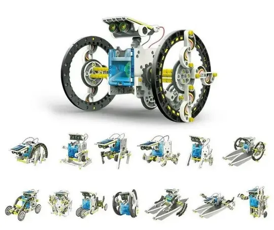Конструктор робот на сонячних батареях solar robot 14 в 1 Ціна