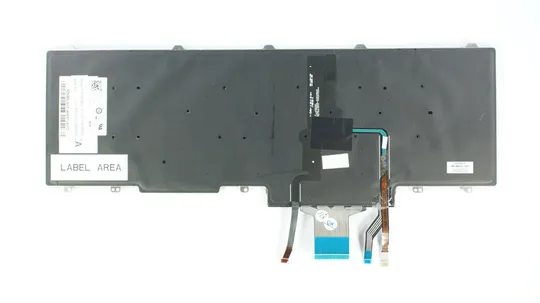 Клавіатура для ноутбука DELL (Latitude: E5550, E5570) rus, black, без фрейма, підсвічування клавіш Ціна