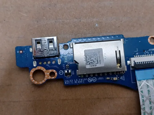 номер1057-10 плата CARD READER SD USB CAL53 LS-F615P NBX00029X00 0X7W7R для Dell Gamebox G3 3579 3779  оригінал З аукціону