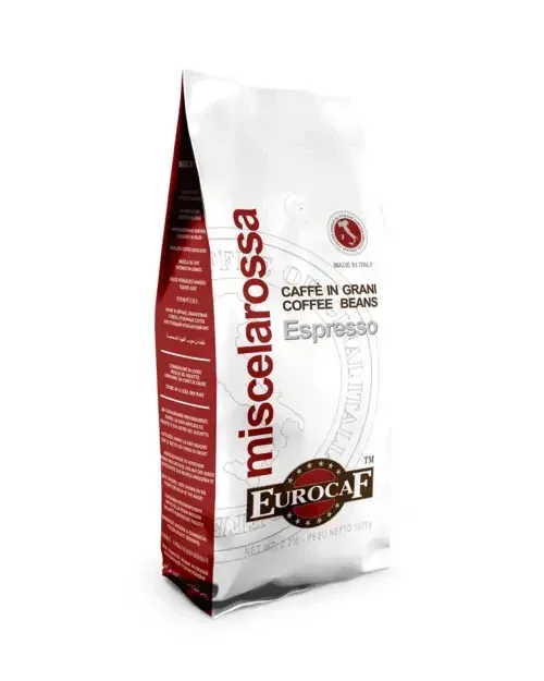 Кава Eurocaf Miscela Rossa  Espresso зерно 1 кг Ціна