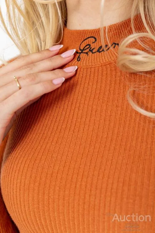 Водолазка женская трикотажная, цвет терракотовый, 204R035 Де купити