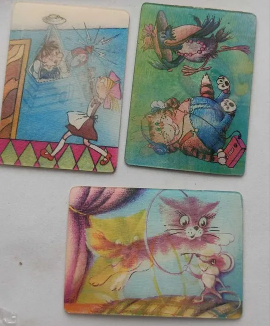 Купити 3 переливных календарика СССР  mn392