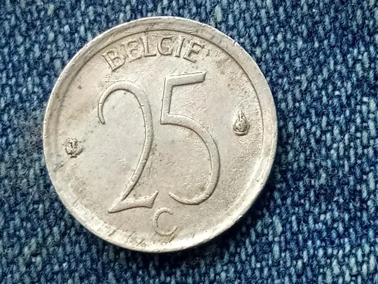 Бельгия, 25 сентим (1969 г.)  «BELGIE» Ціна