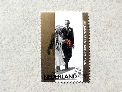 фото, Поштова марка Нідерланди 1987 рік **