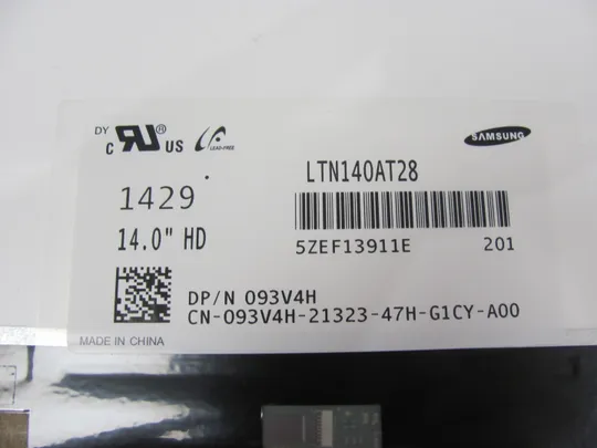 МР13-13 матриця  LTN140AT28 14.0&quot; WXGA/HD Ready 	LVDS 40 pin TN a-Si TFT-LCD , LCM Продаж