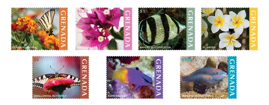 Гренада-Рыбы-Флора-Фауна-2025.Чистый полный комплект-серия  из 7 марок.MNH. Ціна