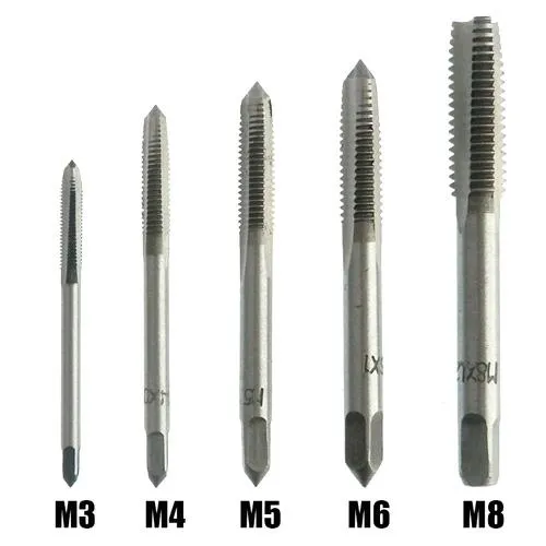Набор метчиков 5шт M3 M4 M5 M6 M8, квадратные, HSS сталь Ціна