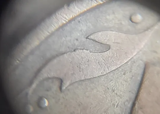 (1257) 50 копійок 1992 1АЕк викрошка на вінку між 7 та 8 гронами на реверсі (50 копеек 1992 1АЕк) З аукціону