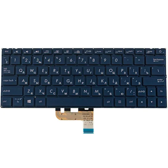 Купити Клавіатура для ноутбука ASUS (UX333 series) rus, blue, без фрейма, підсвічування клавіш