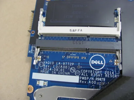 581-6 материнська плата VAQ10 LA-9772P   для Dell Precision M4800  оригінал Характеристики