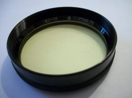 Светофильтр 77х0,75 . 4x. Ж-1,4х. Ж-2х. Н-4х. ЖС-12. ЖС-18. F=1734. СССР. Красногорск и ЛЗОС . 10-Шт Продаж