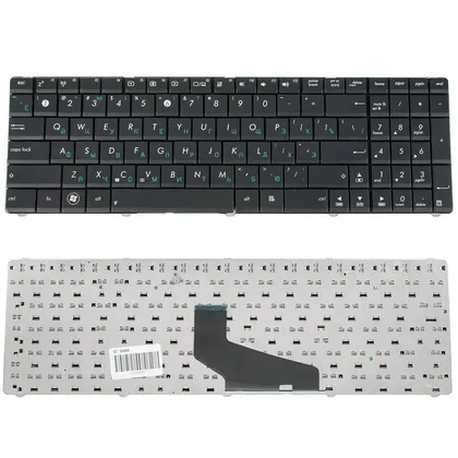 фото, Клавіатура для ноутбука ASUS (A53U, A53Ta, K53Be, K53U, K53Z, K53Ta, K73Be, K73Ta, X53Be, X53Ta, X53U, X73Ta) rus, black