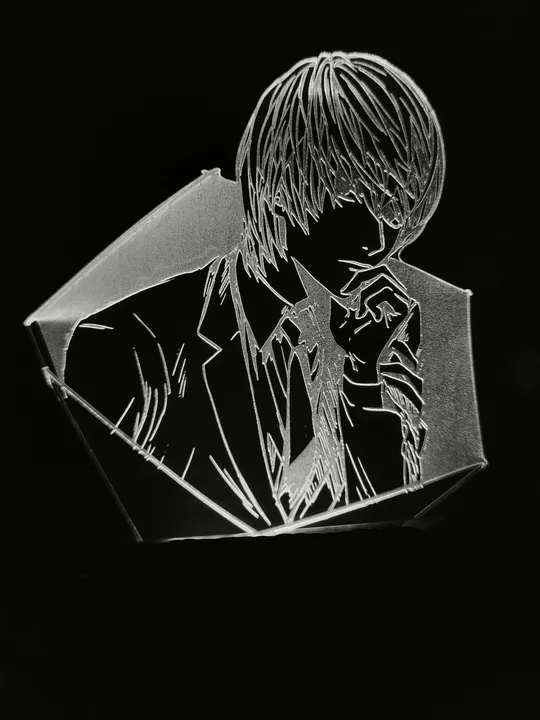 Акриловий світильник-нічник Зошит Смерті Лайт білий tty-n000839 Ціна