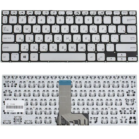 Клавиатура для ноутбука ASUS (X409 series) rus, silver, без фрейма Ціна
