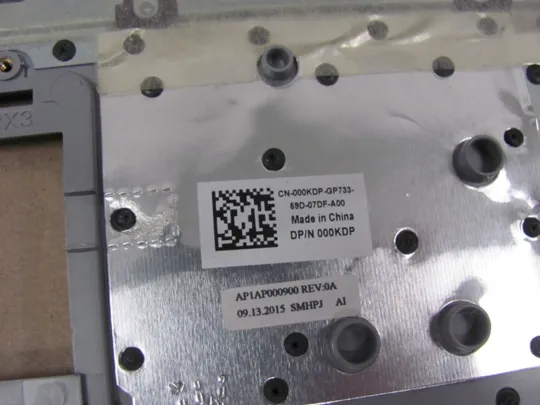749-38 Кришка панель палмрест  000KDP AP1AP000900  для Dell inspiron 15 5558 5559 5555 5551 5552 Vostro 3558 3559 оригінал На торгах