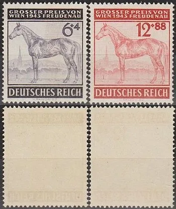 1943 - Рейх - Турнір у Відні Mi.857-58 ** Ціна