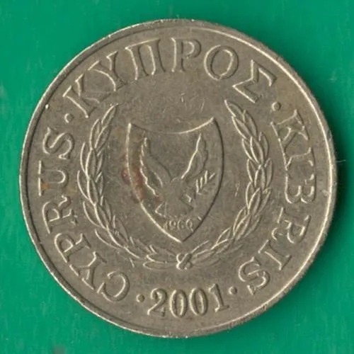 Купити 5 центів 2001 року Кіпр [КВ]
