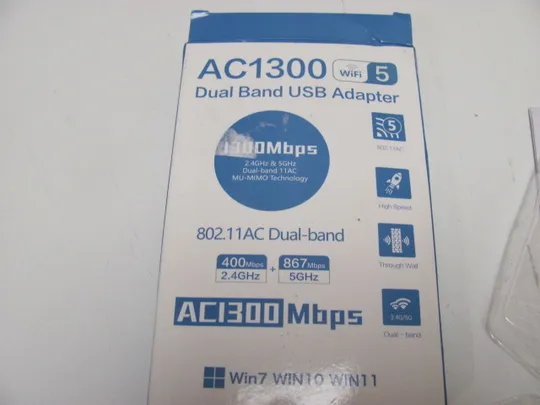 Купити 3991 Дводіапазонний адаптер AC1300 бездротовий USB 3.0 WiFi-адаптерні антени Стан Нового НІМЕЧЧИНА