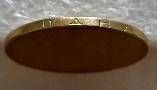 (6621) 1 гривня 2005 двійний удар на аверсі (1 гривна 2005 здвоєння, зминання елементів зображення) (1 гривна 2005 брак) Недорого