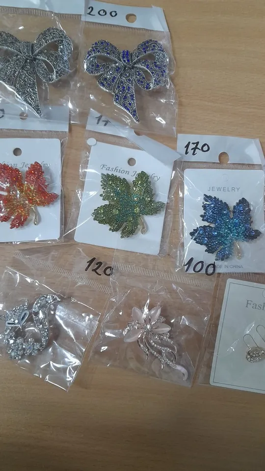 Купити Брошки-підвіска прикраса камінчик