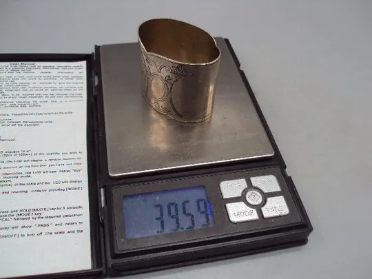 Сервировочное кольцо для салфеток кольцо для сервировки серебро 84 проба ПА вес 39,59 г №311 З аукціону