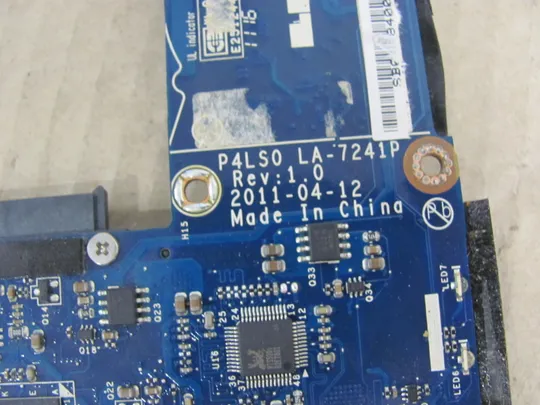 номер0196-40 материнська плата,Mainboard,Материнка,Основна плата,Системна плата,Плата системи,Laptop motherboard,мамка, ноутбучна плата P4LS0 LA-7241P РОБОЧА для Packard Bell  NX69 5830TG 4830T  оригінал Торговий майданчик