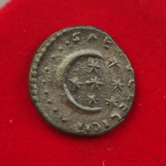 200 год н.э. Денарий древнего Рима полумесяц и семь звёзд, редкий ,Септимий Север,серебро sb344 З аукціону