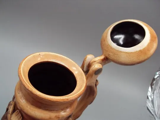 Пивная кружка керамика бокал для пива авторский Щ.Ю. хатка и мельница домик высота 23,5 см №13370 Де купити