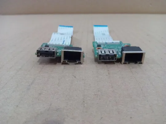 номер0337-14 плата USB LAN DA0R65TB6D0 для HP Pavilion 17 17-E 15-E мережевий роз'єм Enternet Socket Port Роз'єм Ethernet RJ45 connector Ethernet Jack Port With Cable LAN Ethernet Port usb board оригінал З аукціону