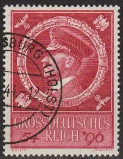 фото, 1944 - Рейх - 55 років Гітлера Mi.887 _4,0 € _гаш
