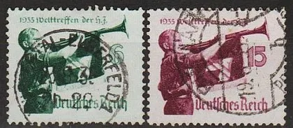 фото, 1935 - Рейх - Гітлер-югенд Mi.584-85 X _7.0 €