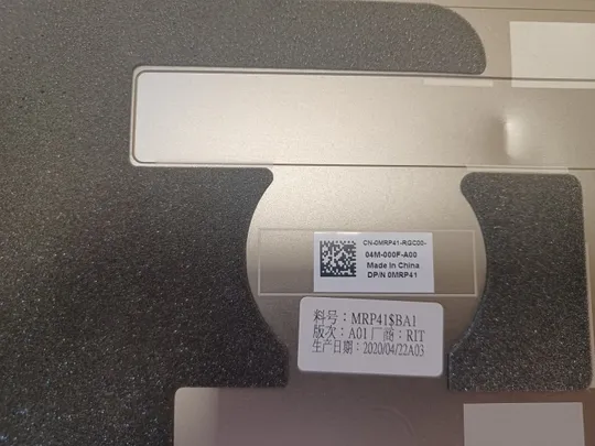 номер1056-3 кришка матриці 0mrp41 з петлями для Dell  XPS17 XPS 17 9700 Precision 5750 Кришка дисплея Тильна кришка Корпус матриці Верхня кришка matrix cover Top Case LCD Cover Rear Lid Back Cover Housing Cabinet оригінал в Україні