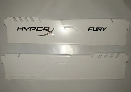 фото, Радиатор HyperX, охлаждение ОЗУ, оперативной памяти компьютера (Белый)