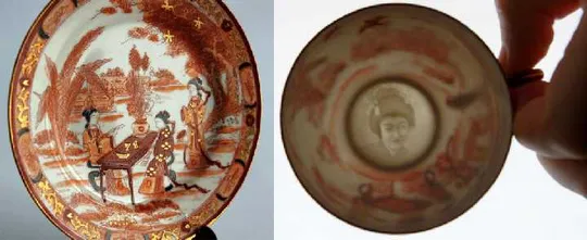 Сервіз Гейша Птахи на 2 персони порцеляна літофанія Kutani Характеристики