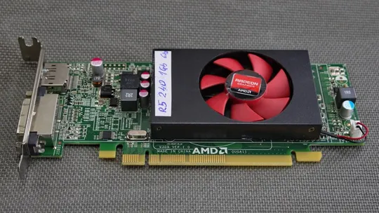 низкопрофильная ATI Radeon HD R5 240 1Gb GDDR3/64-bit/DVI/DP (HD 8490) PCI-E 2.0 X16 поддержка Direc З аукціону