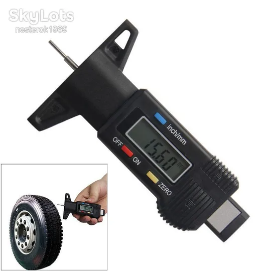 Цифровой измеритель глубины протектора шин 0.01мм Ціна
