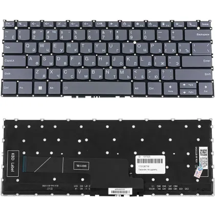 фото, Клавіатура для ноутбука Lenovo (ThinkBook: 13x G2 IAP) rus, black, без фрейму, підсвічування клавіш