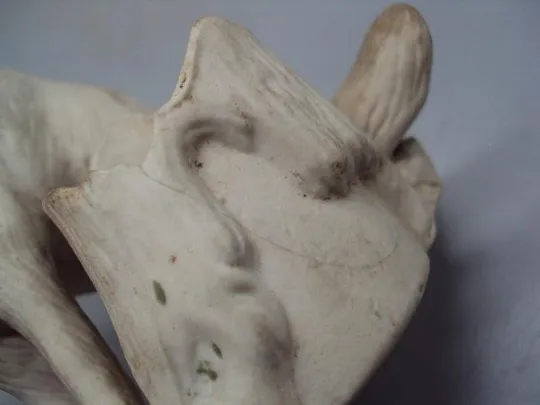 Карандашница фарфор Городница фигура лиса подставка для ручек лисичка 13,7 см под реставрацию №1306 Продаж