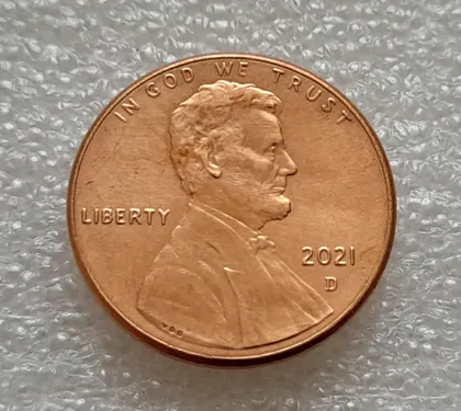 фото, (8175 ря) 1 цент 2021 D США