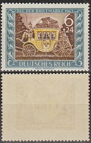 фото, 1943 - Рейх - День марки Mi.828 **