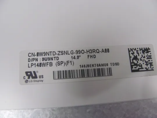 МР14-12 матриця 0W9NTD LP140WFB(SP)(F1)  14.0&quot;  FHD 1920x1080 40 pin IPS Інтернет-аукціон