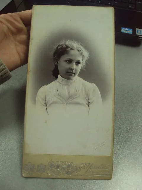 фотография портрет девушка чеховский одесса 1906  21x10.5 №6496 Де купити