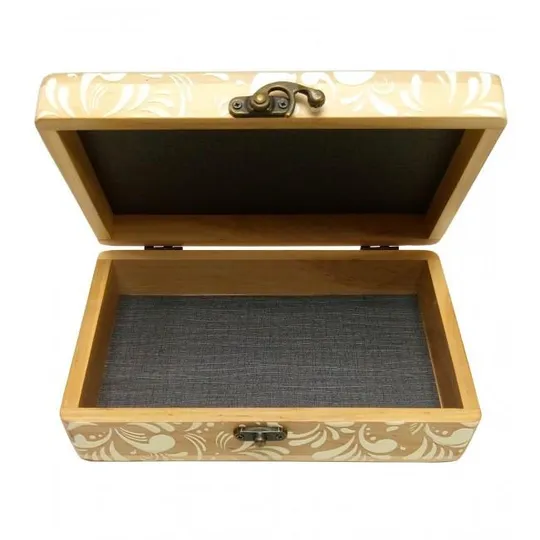 Купити Шкатулка из дерева подарочная ручная роспись Кружева 20,5*12,5*8 см