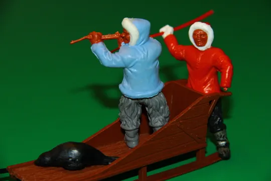 свопети чукчі на санях та пінгвіни TIMPO 54мм Великобританія УЦІНКА З аукціону