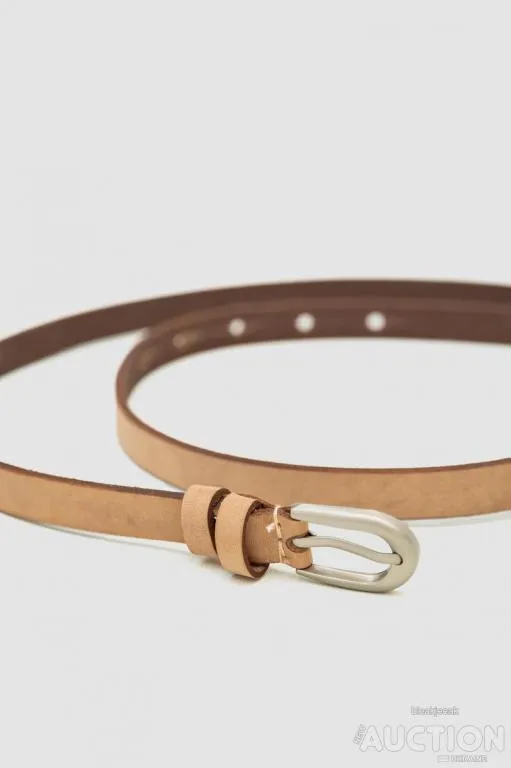 Ремень женский тонкий, цвет светло-коричневый, 196R15Y0W15 Продаж