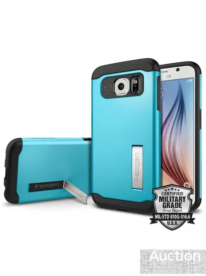 фото, Чехол SPIGEN для Samsung Galaxy S6 G920 Slim Armor (Противоударный!)